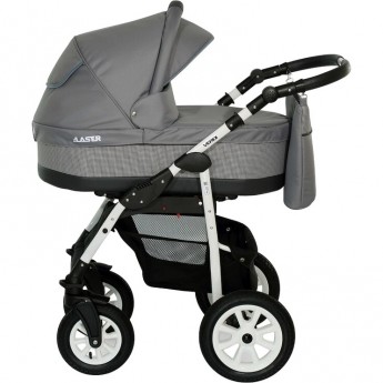 Коляска VERDI Laser 3 в 1, светло-серый с черной полоской Коляска VERDI Laser 3 в 1, светло-серый с черной полоской