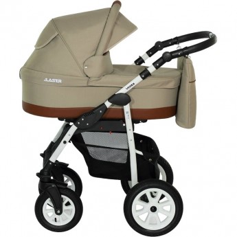 Коляска VERDI Laser 3 в 1, светло-серый с рыжей полосой Коляска VERDI Laser 3 в 1, светло-серый с рыжей полосой